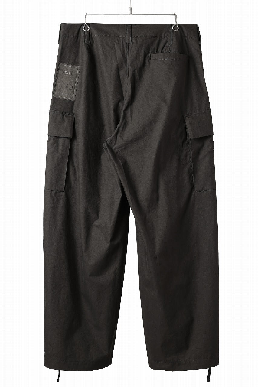 Load image into Gallery viewer, Ten c CARGO TROUSERS / PIECE DYED CONYPE MICRO-FIBER (DARK OLIVE)