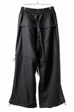 画像をギャラリービューアに読み込む, A.F ARTEFACT STRING-SQUEEZING WIDE PANTS / TROPICAL WOOL (BLACK)