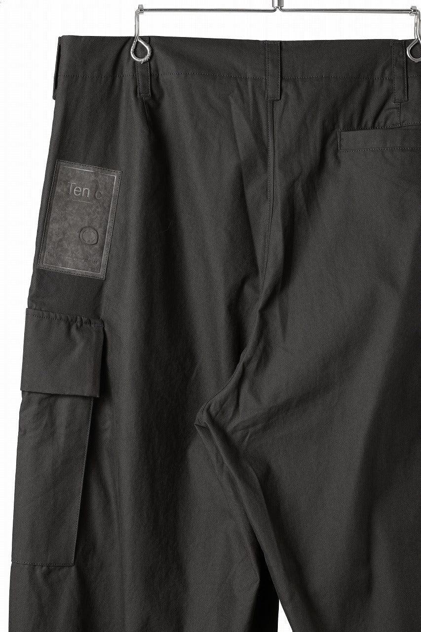 Ten c CARGO TROUSERS / PIECE DYED CONYPE MICRO-FIBER (DARK OLIVE)