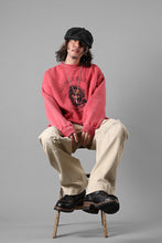 画像をギャラリービューアに読み込む, LASTMAN PRINTED CREW NECK -SUN RISE- (RED)