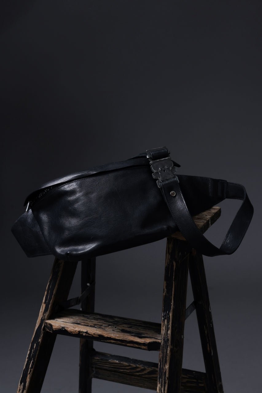 ierib Waist-Shoulder Bag / FVT Oiled Horse Leather (BLACK)