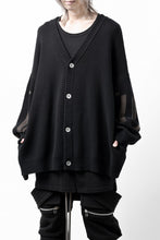 画像をギャラリービューアに読み込む, A.F ARTEFACT GEO PATTERN COTTON KNIT CARDIGAN /  (BLACK x BROWN)