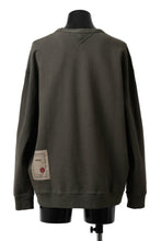 Load image into Gallery viewer, Ten c COTTON JERSEY SWEAT SHIRT / GARMENT DYED (DARK OLIVE)
