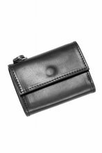 画像をギャラリービューアに読み込む, ISAMU KATAYAMA BACKLASH &quot;Vitello Lucido&quot; TINY WALLET / GUIDI CALF WHITE TANNING (BLACK)