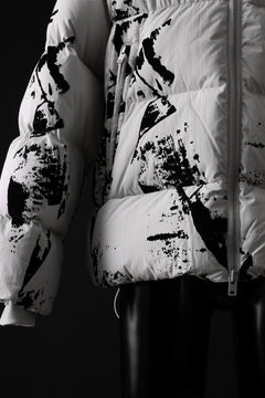 画像をギャラリービューアに読み込む, Y-3 Yohji Yamamoto FLOCK PUFFER JACKET / PERTEX® (BLACK + GRAY)