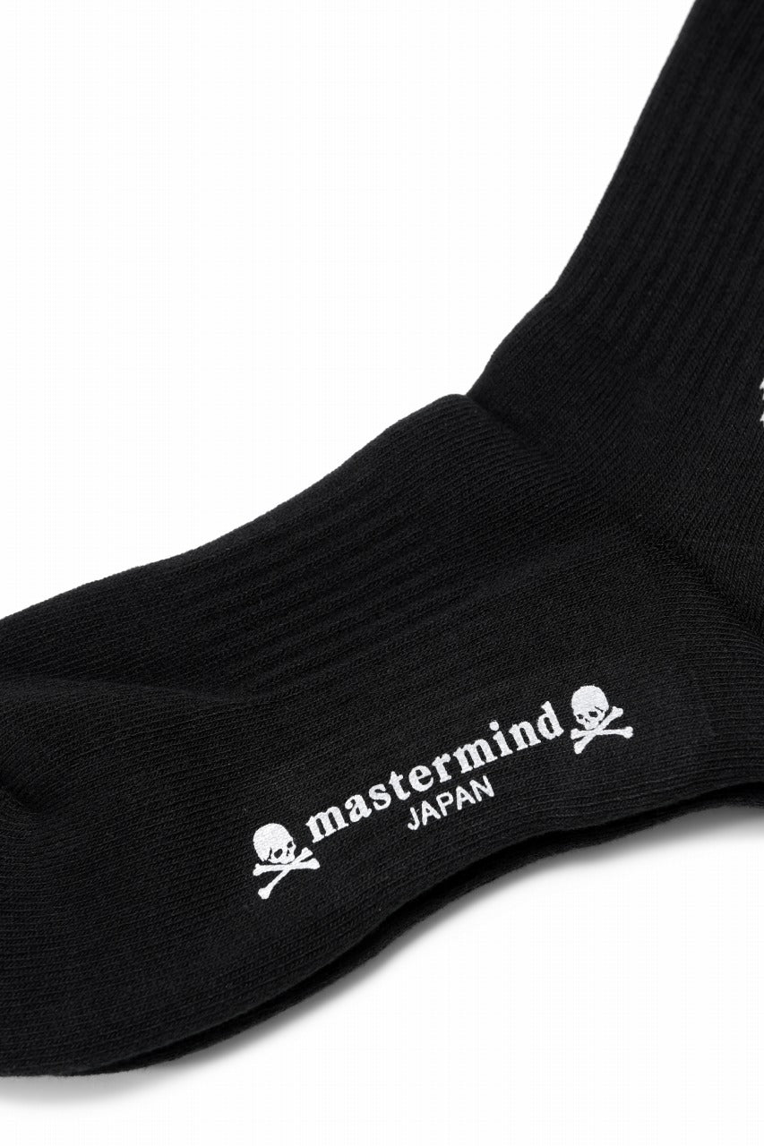 Load image into Gallery viewer, mastermind JAPAN SOCKS / SKULL LOGO (BLACK)