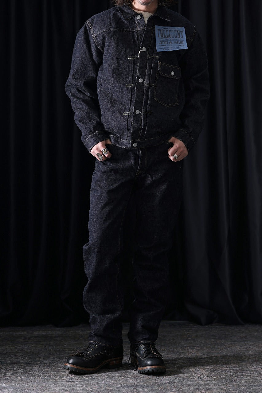 Load image into Gallery viewer, FULLCOUNT 1101XXW Straight Jeans / 15.5oz Zimbabwe Selvedge Denim (INDIGO BLUE / ONE WASHED)