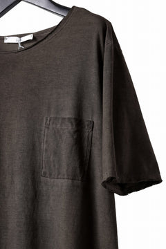 Load image into Gallery viewer, daub DYEING OVERSIZE T-SHIRT WITH POCKET / C.JERSEY (BROWN)