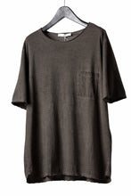 Load image into Gallery viewer, daub DYEING OVERSIZE T-SHIRT WITH POCKET / C.JERSEY (BROWN)