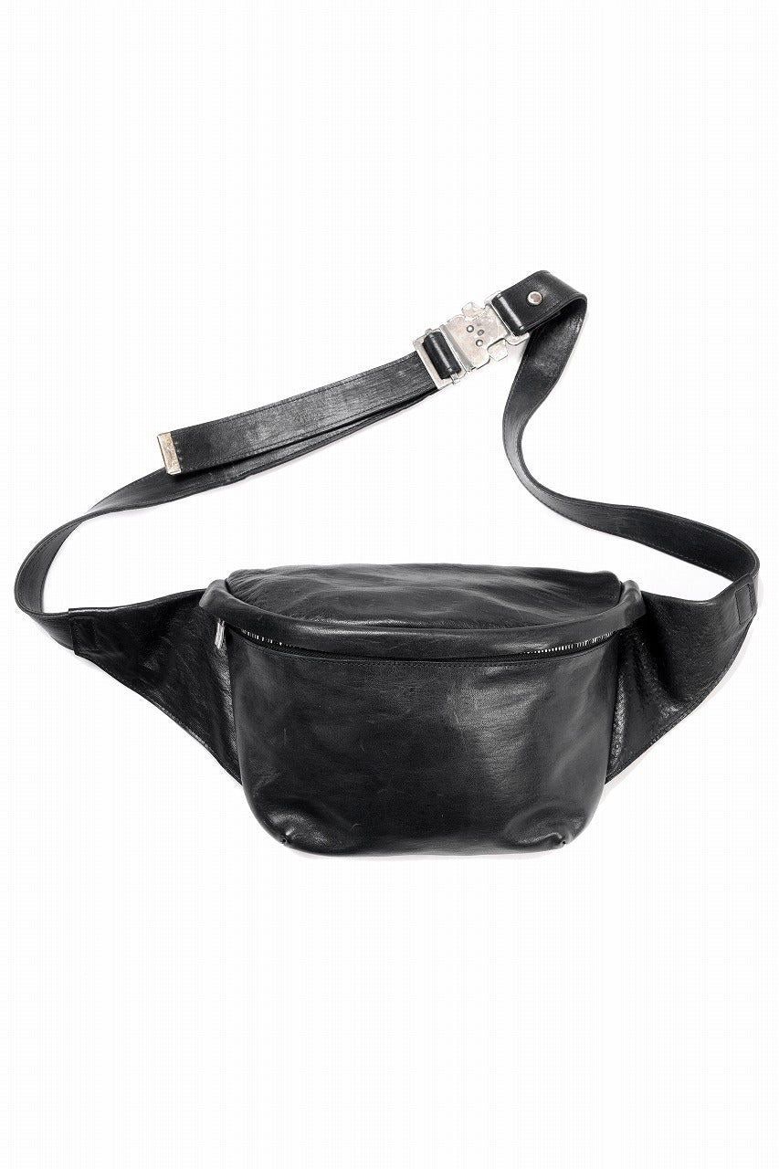 画像をギャラリービューアに読み込む, ierib Waist-Shoulder Bag / FVT Oiled Horse Leather (BLACK)