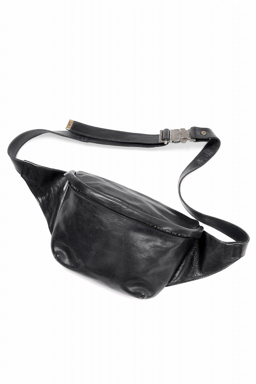 ierib Waist-Shoulder Bag / FVT Oiled Horse Leather (BLACK)