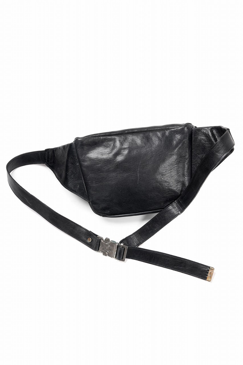 画像をギャラリービューアに読み込む, ierib Waist-Shoulder Bag / FVT Oiled Horse Leather (BLACK)