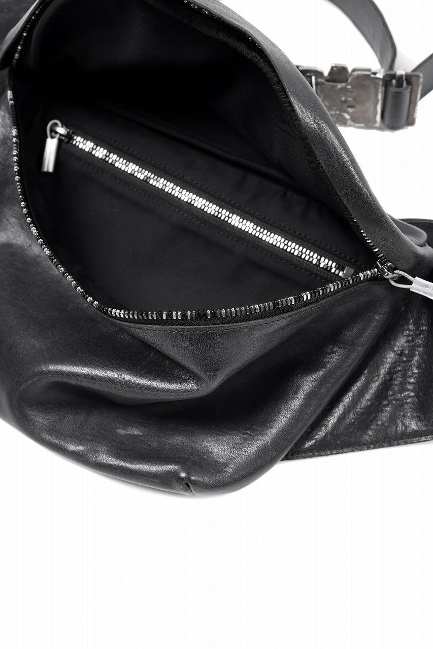 画像をギャラリービューアに読み込む, ierib Waist-Shoulder Bag / FVT Oiled Horse Leather (BLACK)