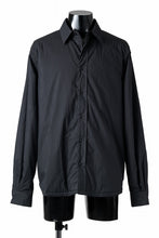 画像をギャラリービューアに読み込む, Ten c PADDED SHIRT / PIECE DYED COTTON/NYLON POPLIN (BLACK)