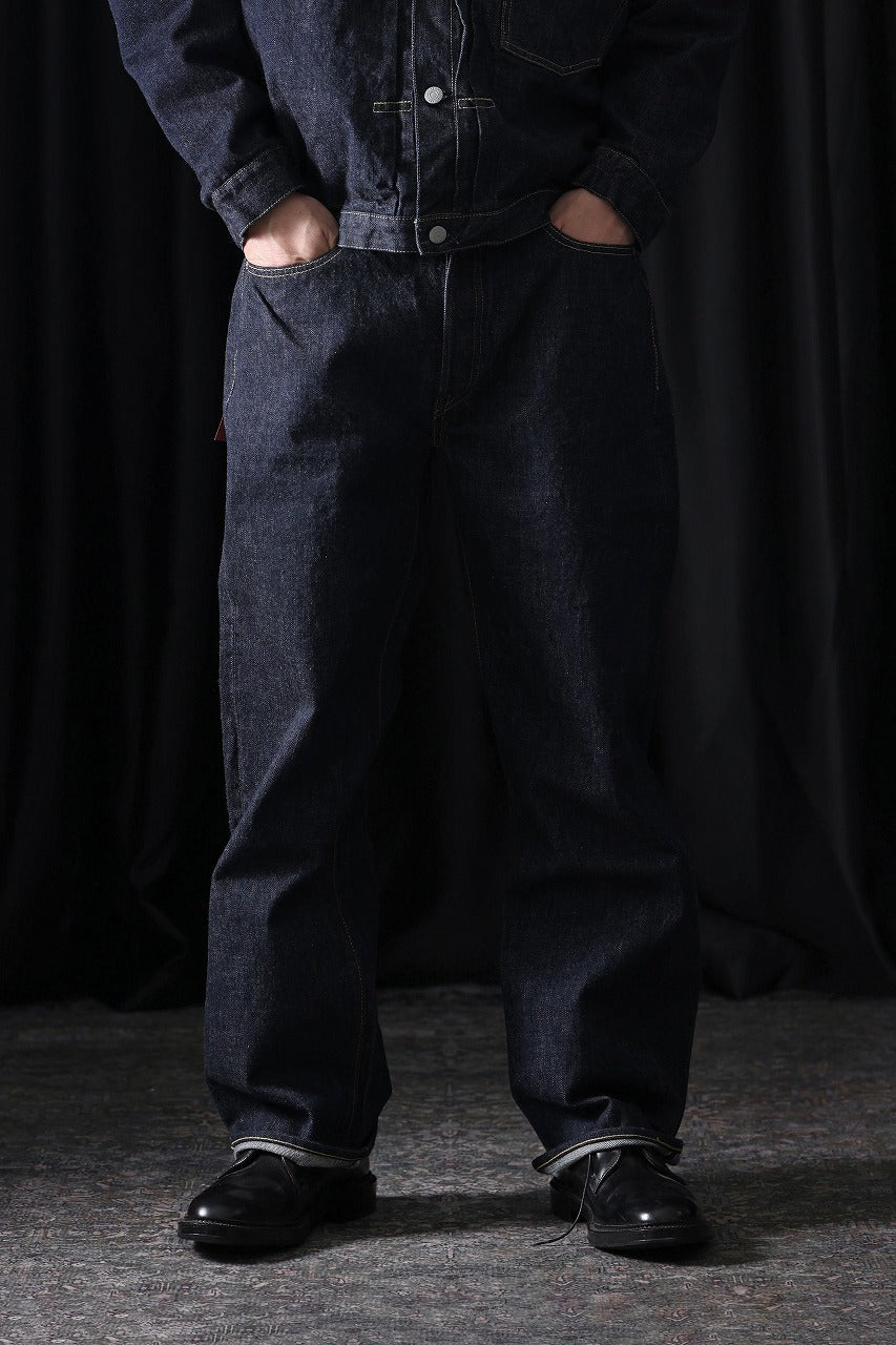 Load image into Gallery viewer, FULLCOUNT 0105W Wide Jeans / 13.7oz Zimbabwe Selvedge Denim (INDIGO BLUE / ONE WASHED)