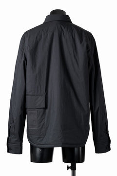 画像をギャラリービューアに読み込む, Ten c PADDED SHIRT / PIECE DYED COTTON/NYLON POPLIN (BLACK)