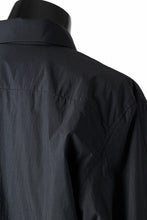 画像をギャラリービューアに読み込む, Ten c PADDED SHIRT / PIECE DYED COTTON/NYLON POPLIN (BLACK)