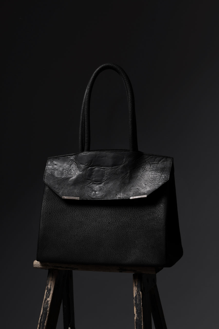 画像をギャラリービューアに読み込む, ierib exclusive TYPE-Ⅱ Bark Bag 30 / Wild Boar + Waxed Horse Butt Leather (BLACK)