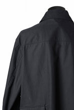 画像をギャラリービューアに読み込む, Ten c MIDLAYER FIELD JACKET / PIECE DYED CONYPE MICRO-FIBER (BLACK)