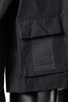 Load image into Gallery viewer, Ten c MIDLAYER FIELD JACKET / PIECE DYED CONYPE MICRO-FIBER (BLACK)