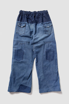 Load image into Gallery viewer, CHANGES LOOSEY REMAKE PANTS  / MADE BY VTG Wrangler SHIRT (INDIGO #B)