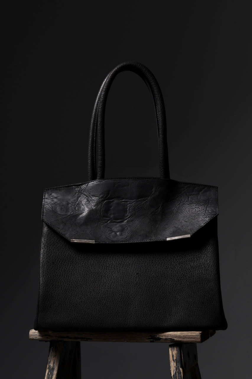 画像をギャラリービューアに読み込む, ierib exclusive TYPE-Ⅱ Bark Bag 30 / Wild Boar + Waxed Horse Butt Leather (BLACK)