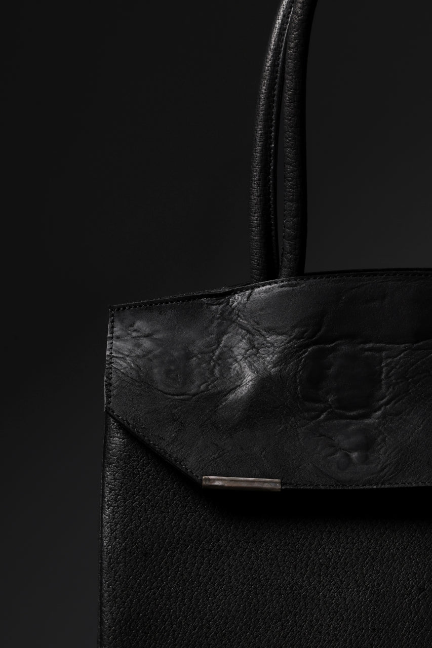 画像をギャラリービューアに読み込む, ierib exclusive TYPE-Ⅱ Bark Bag 30 / Wild Boar + Waxed Horse Butt Leather (BLACK)