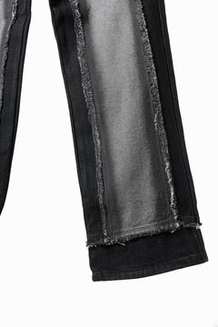 Load image into Gallery viewer, Feng Chen Wang RAW EDGE PATCHWORK TROUSERS (BLACK)