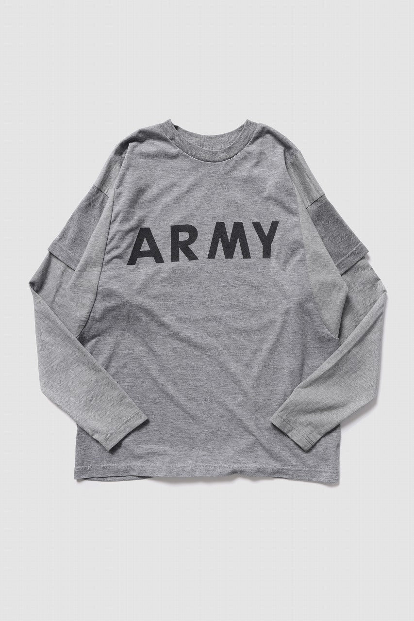 CHANGES REMAKE LAYERED L/S TEE (GRAY #A)