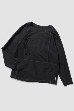 画像をギャラリービューアに読み込む, CHANGES REMAKE SWITCH PULLOVER SHIRTS (BLACK #A)