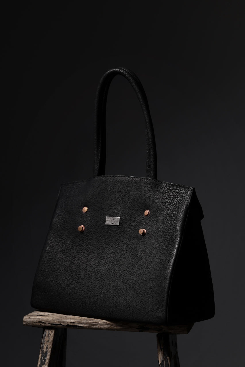 画像をギャラリービューアに読み込む, ierib exclusive TYPE-Ⅱ Bark Bag 30 / Wild Boar + Waxed Horse Butt Leather (BLACK)