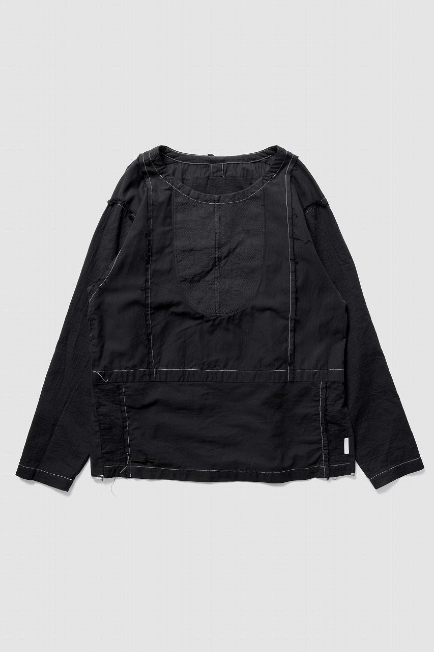 画像をギャラリービューアに読み込む, CHANGES REMAKE SWITCH PULLOVER SHIRTS (BLACK #B)