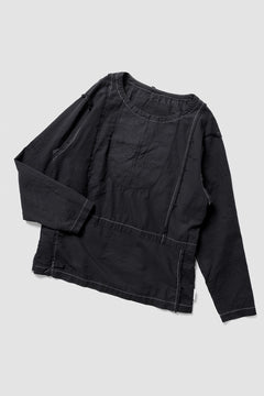 画像をギャラリービューアに読み込む, CHANGES REMAKE SWITCH PULLOVER SHIRTS (BLACK #B)