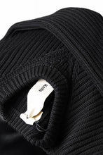 Load image into Gallery viewer, Ten c RIB SWEATER / MERINO WOOL EXTRA FINE (BLACK)