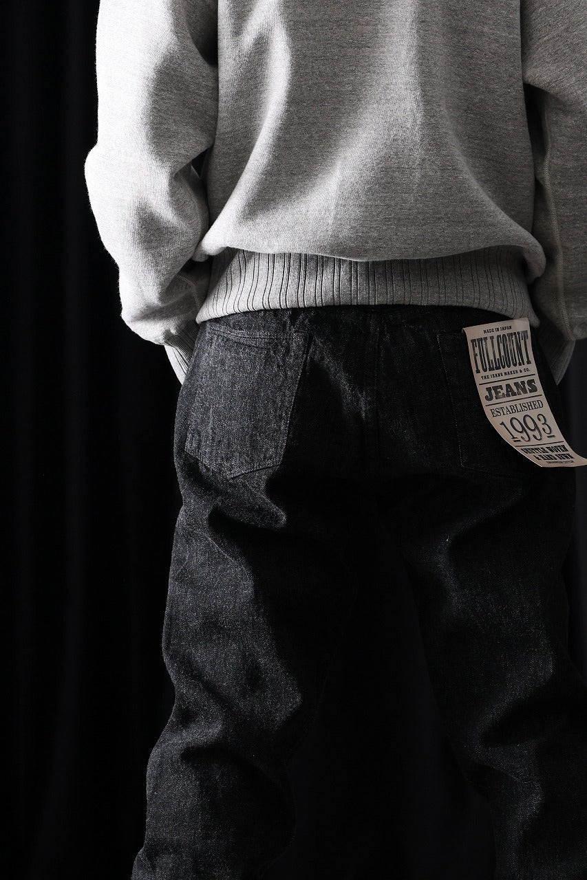 画像をギャラリービューアに読み込む, FULLCOUNT 1101BKSS Straight Jeans / 11.5oz Zimbabwe Selvedge Denim (BLACK / ONE WASHED)