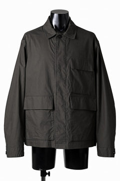 画像をギャラリービューアに読み込む, Ten c MIDLAYER FIELD JACKET / PIECE DYED CONYPE MICRO-FIBER (DARK OLIVE)