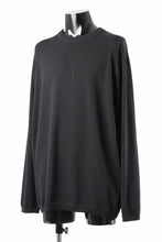 Load image into Gallery viewer, Y&#39;s for men ROUND NECK L/S KNIT TOPS / 12G PLAIN STITCH COLIRA (BLACK)