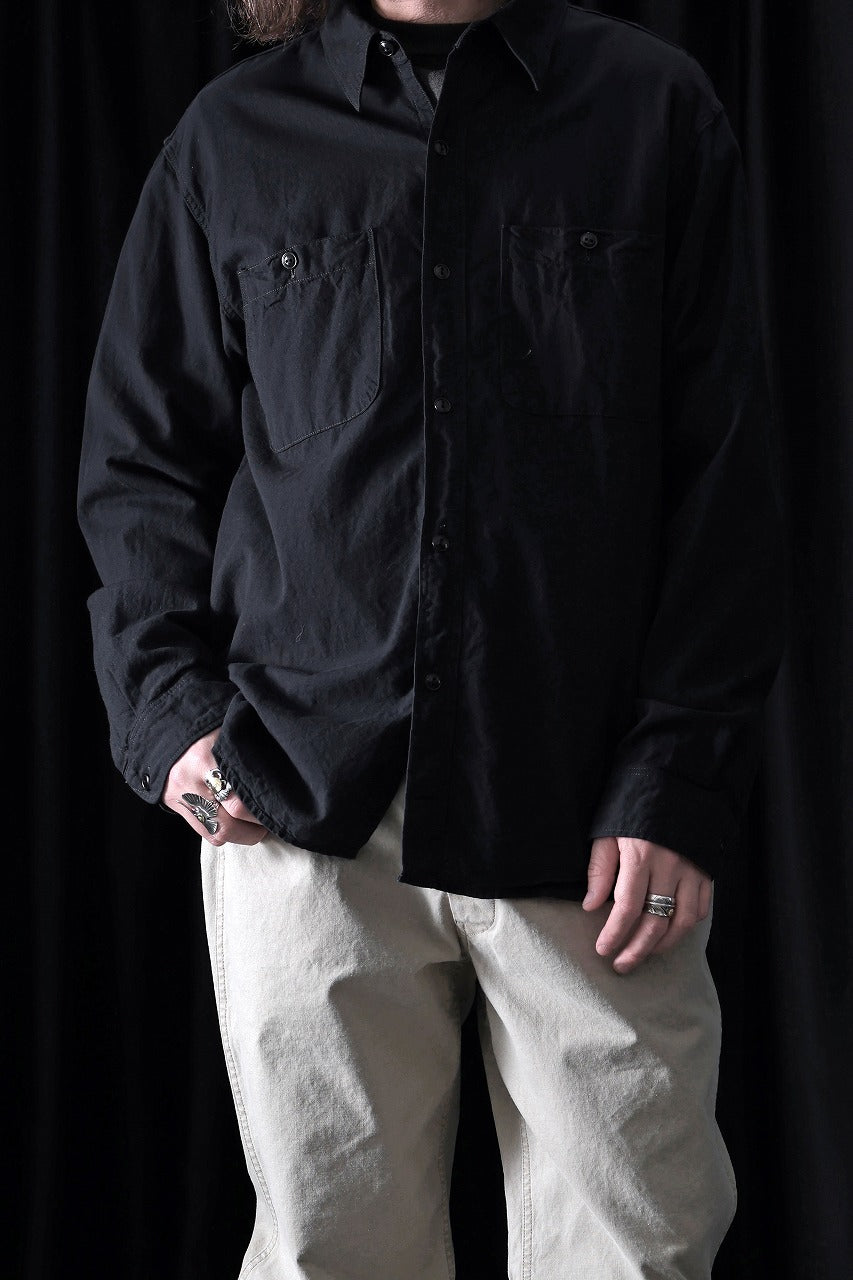 Load image into Gallery viewer, FULLCOUNT SELVEDGE CHAMBRAY SHIRT(BLACK)