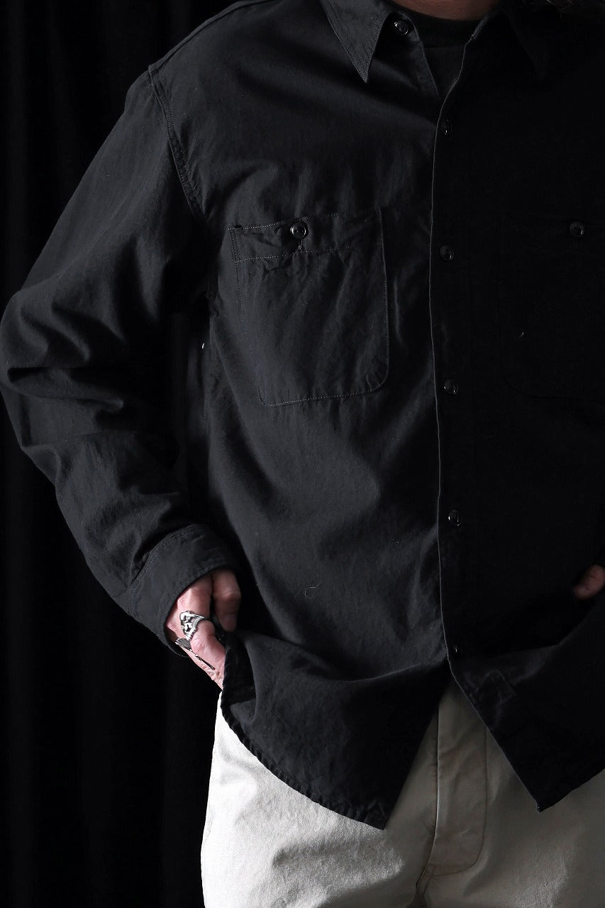 Load image into Gallery viewer, FULLCOUNT SELVEDGE CHAMBRAY SHIRT(BLACK)