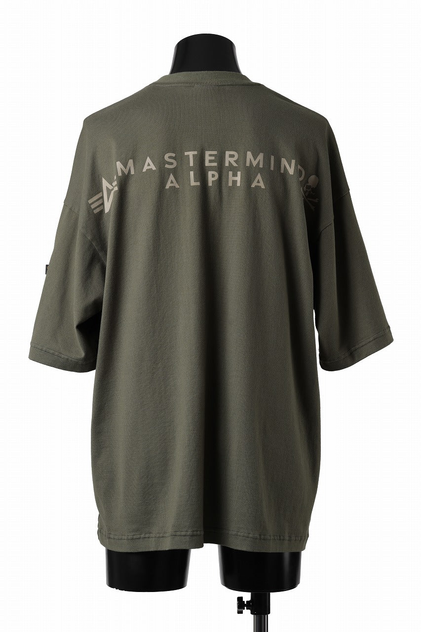 画像をギャラリービューアに読み込む, MASTERMIND WORLD x ALPHA INDUSTRIES CIGER POCKET OVERSIZED T-SHIRT (OLIVE)