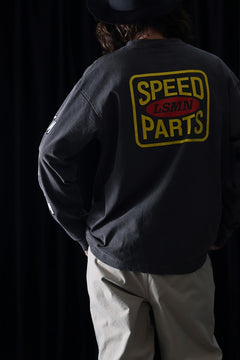 Load image into Gallery viewer, LASTMAN L/S PRINTED TEE -LSMN- (BLACK)