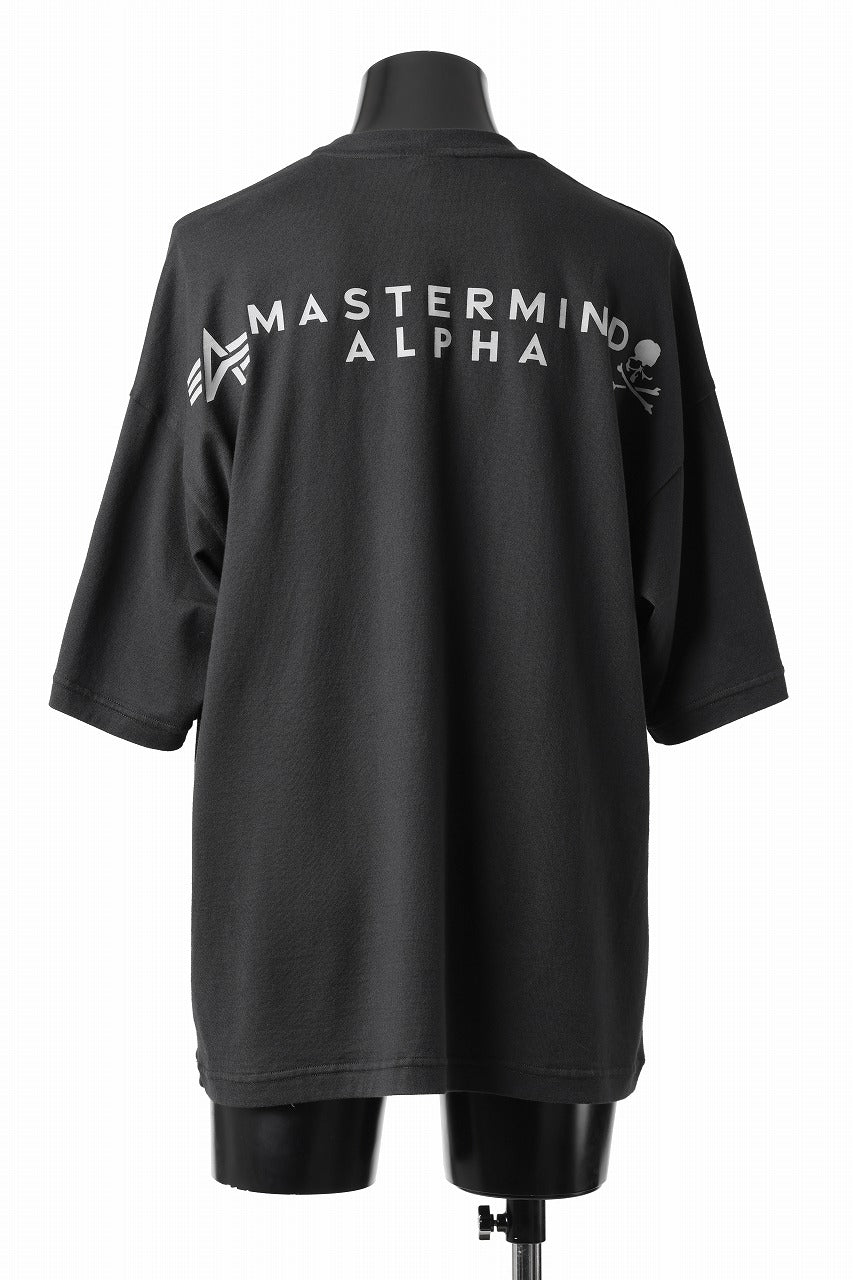 MASTERMIND WORLD x ALPHA INDUSTRIES CIGER POCKET OVERSIZED T-SHIRT (BLACK)