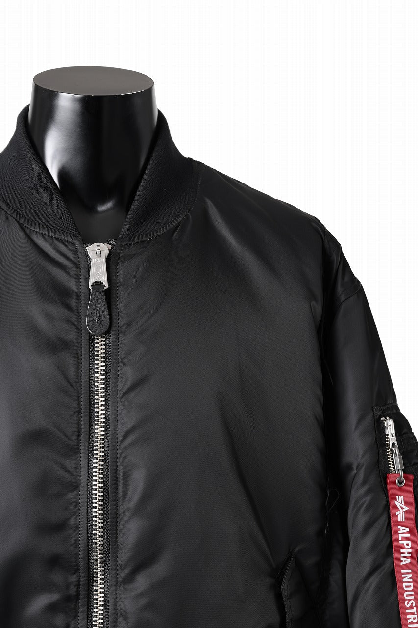 MASTERMIND WORLD x ALPHA INDUSTRIES REVERSIBLE MA-1 JACKET (BLACK)