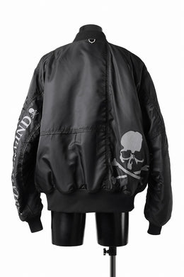 MASTERMIND WORLD x ALPHA INDUSTRIES REVERSIBLE MA-1 JACKET (BLACK)