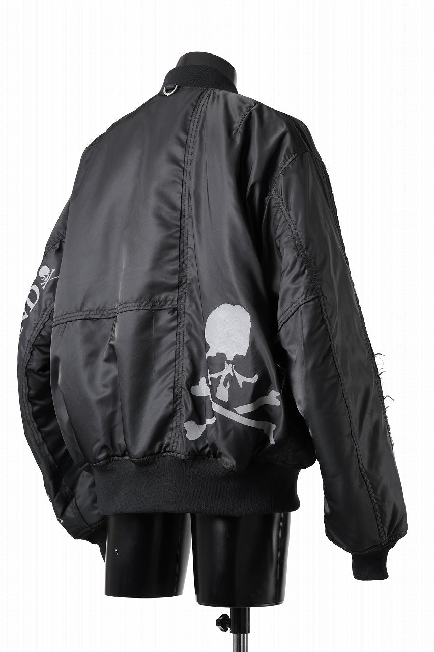 MASTERMIND WORLD x ALPHA INDUSTRIES REVERSIBLE MA-1 JACKET (BLACK)