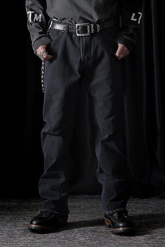 画像をギャラリービューアに読み込む, CHANGES x LOOM exclusive REMAKE REGULAR FIT CARPENTER PANTS / VINTAGE DUCK FABRIC (STONE WASHED) (BLACK #F)