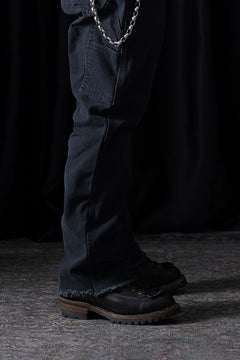 画像をギャラリービューアに読み込む, CHANGES x LOOM exclusive REMAKE REGULAR FIT CARPENTER PANTS / VINTAGE DUCK FABRIC (STONE WASHED) (BLACK #F)