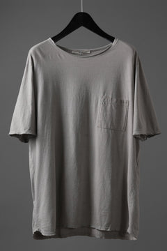 Load image into Gallery viewer, daub DYEING OVERSIZE T-SHIRT WITH POCKET / C.JERSEY (LIGHT GREY)