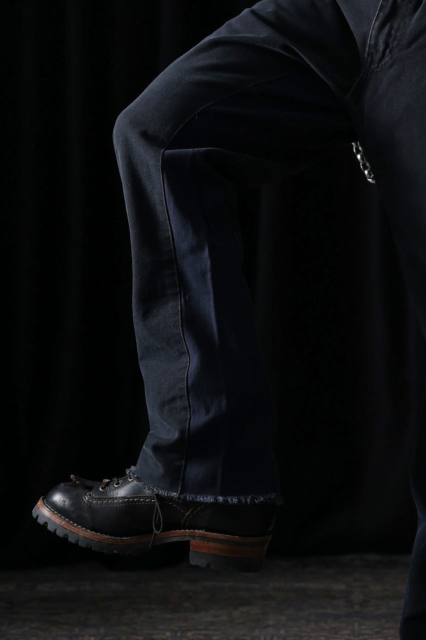 画像をギャラリービューアに読み込む, CHANGES x LOOM exclusive REMAKE REGULAR FIT CARPENTER PANTS / VINTAGE DUCK FABRIC (STONE WASHED) (BLACK #F)