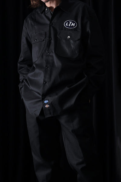 LASTMAN WORK SHIRTS feat.DICKIES (BLACK)